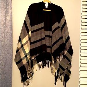 Fringe poncho